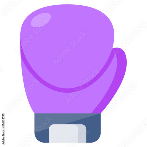 A hand covering icon, flat design of glove