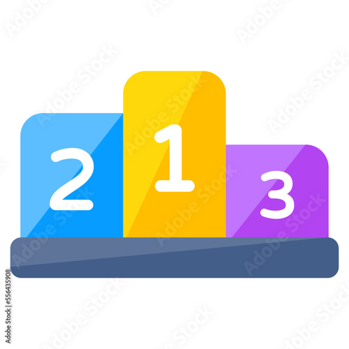 Position ranking board, icon of leaderboard