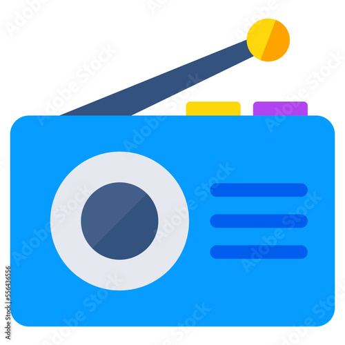 A unique design icon of radio 