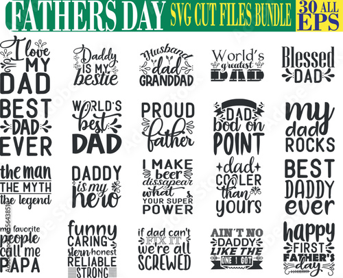 happy fathers DAy  Quotes SVG Bundle