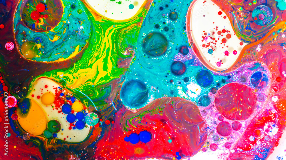 Fototapeta premium Acrylic Pour Color Liquid marble abstract surfaces Design.