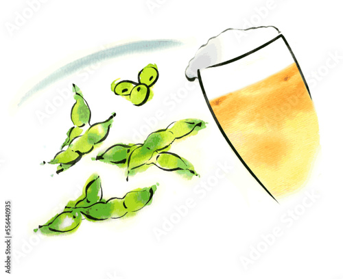 えだまめ,ビール
