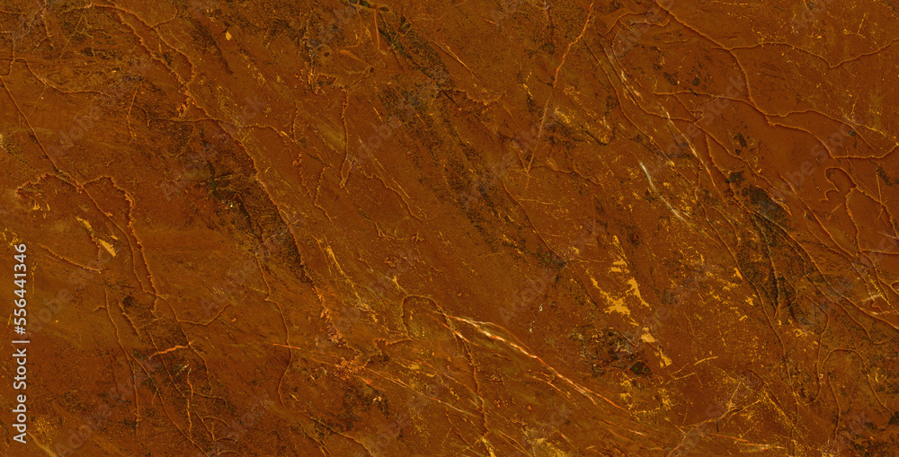Dark brown marble texture background with golden curly veins. Natural marble stone suitable for digital ceramics slab tiles. Marble with Rustic Finish. Matt granite marble design.