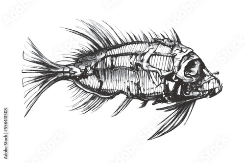 Fish skeleton. Fantastic Se...