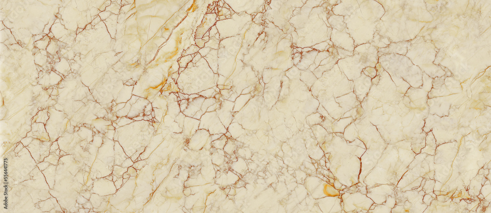 Beige spider marble stone background with heavy veins across the surface. Travertine italian pattern, breccia quartzite rustic matt granite tile greece. Natural pattern for ceramic slab tile.
