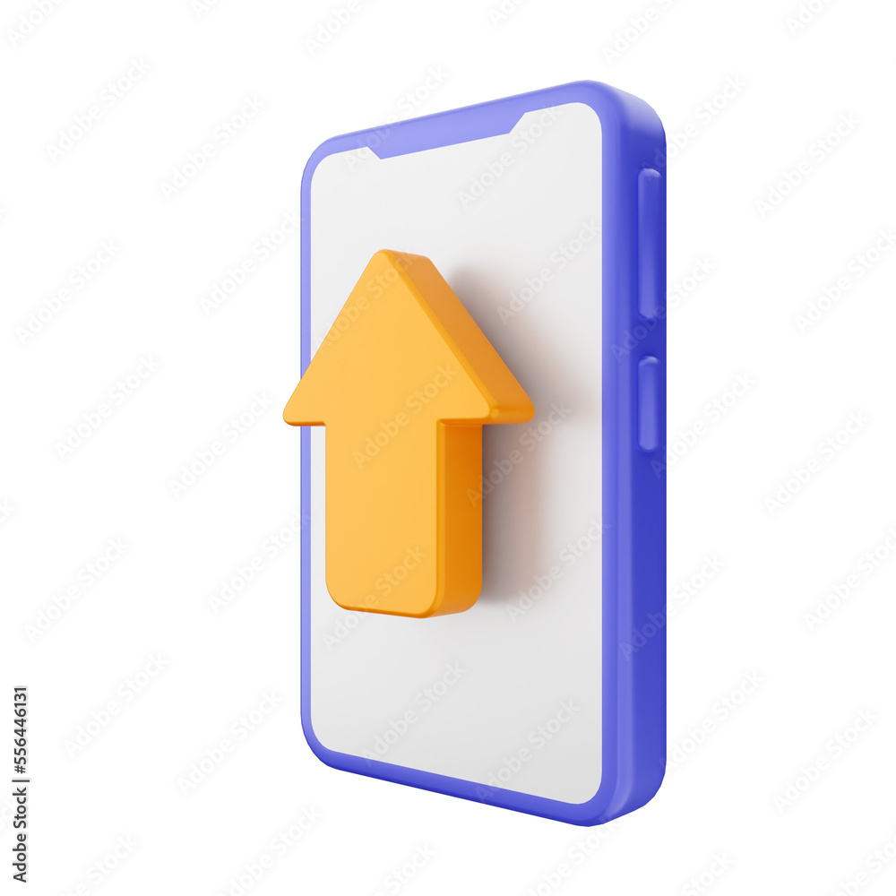 smartphone icon illustration 3d render smartphone icon illustration 3d render
