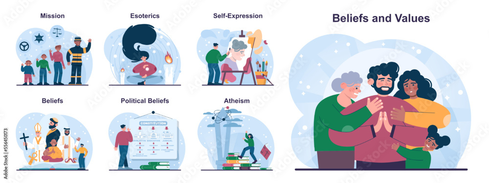 Fototapeta premium The concept of the BASIC Ph set. Model for coping with grief. A method