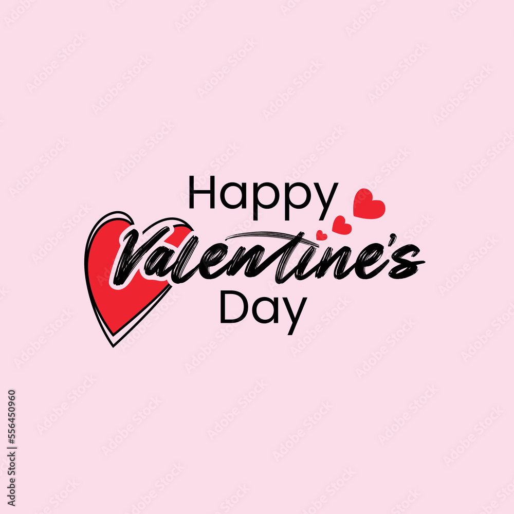 Valentine's day typography and lettering design with heart pattern. valentine's day text, card, T shirt Vector illustration. Valentine's day typography and lettering design with heart pattern. valentine's day text, card, T shirt Vector illustration.
