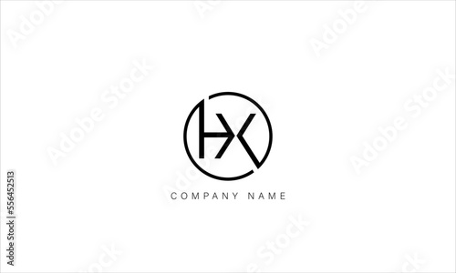 HX, XH Abstract Letters Logo Monogram photo