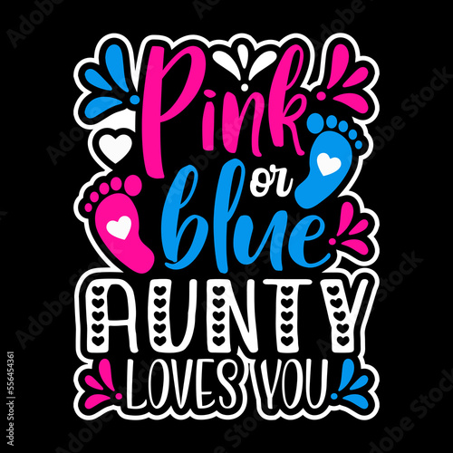 Pink or Blue Typography Svg Quotes Design