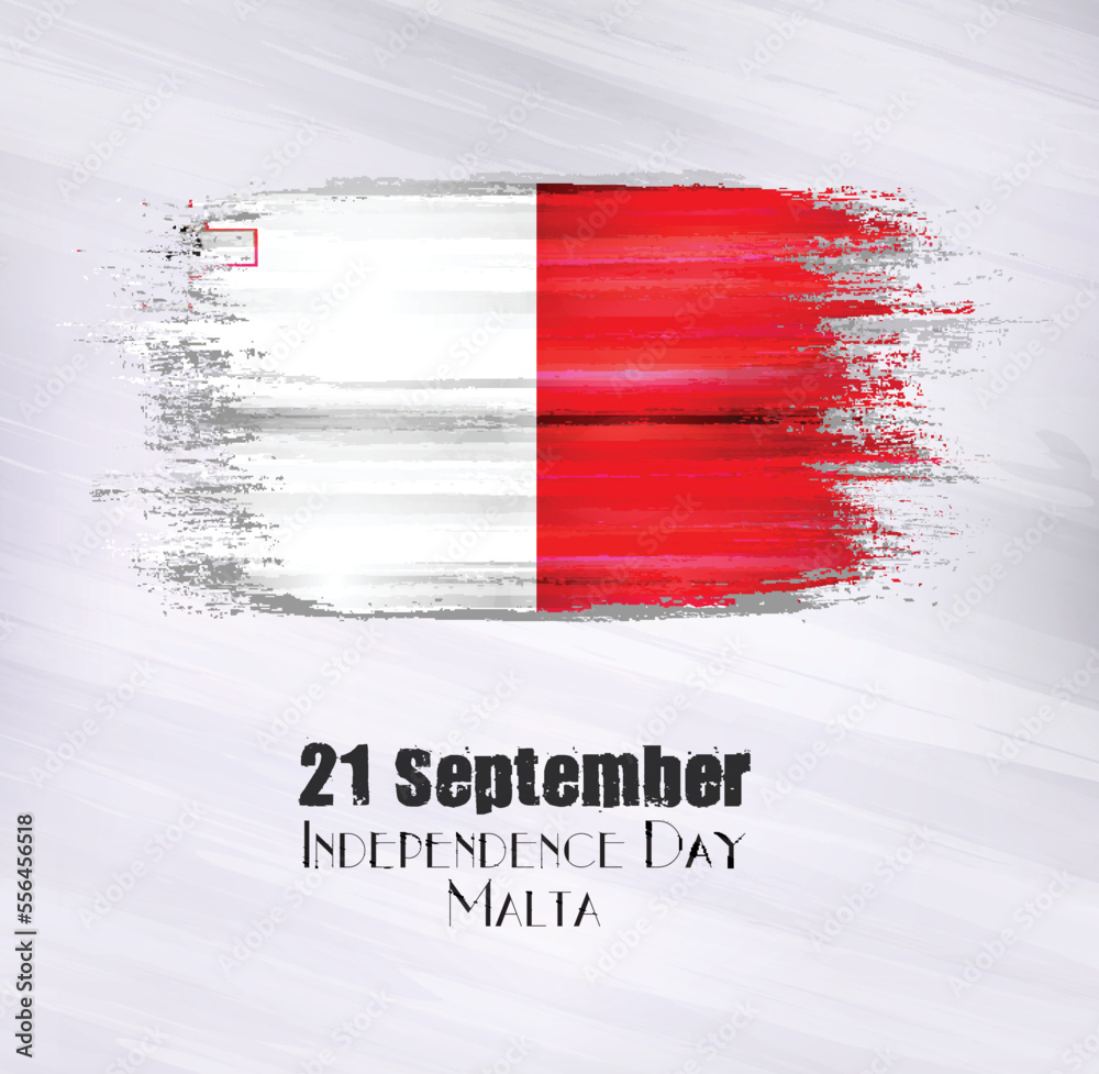Vector illustration of Malta,21 September,Independence Day
