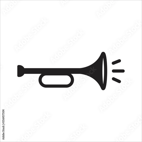 trumpet icon minimalist design art