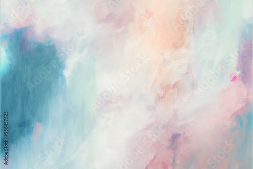 Abstract painting background in pastel positive color as wallpaper ai genereated