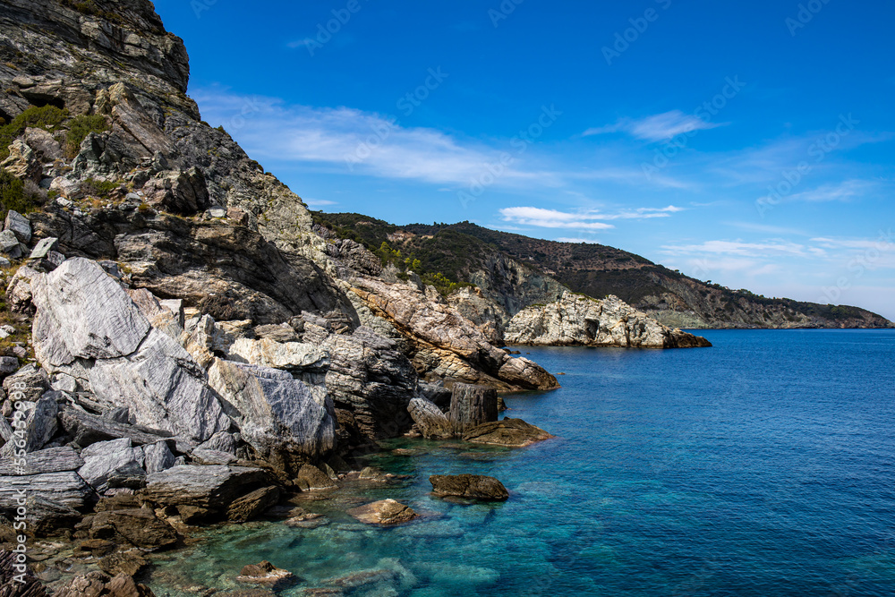 Coastline On Skopelos island, Greece