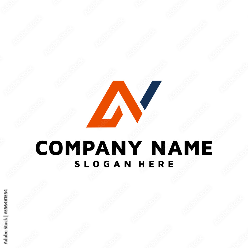 n logo design modern concept n logo design modern concept