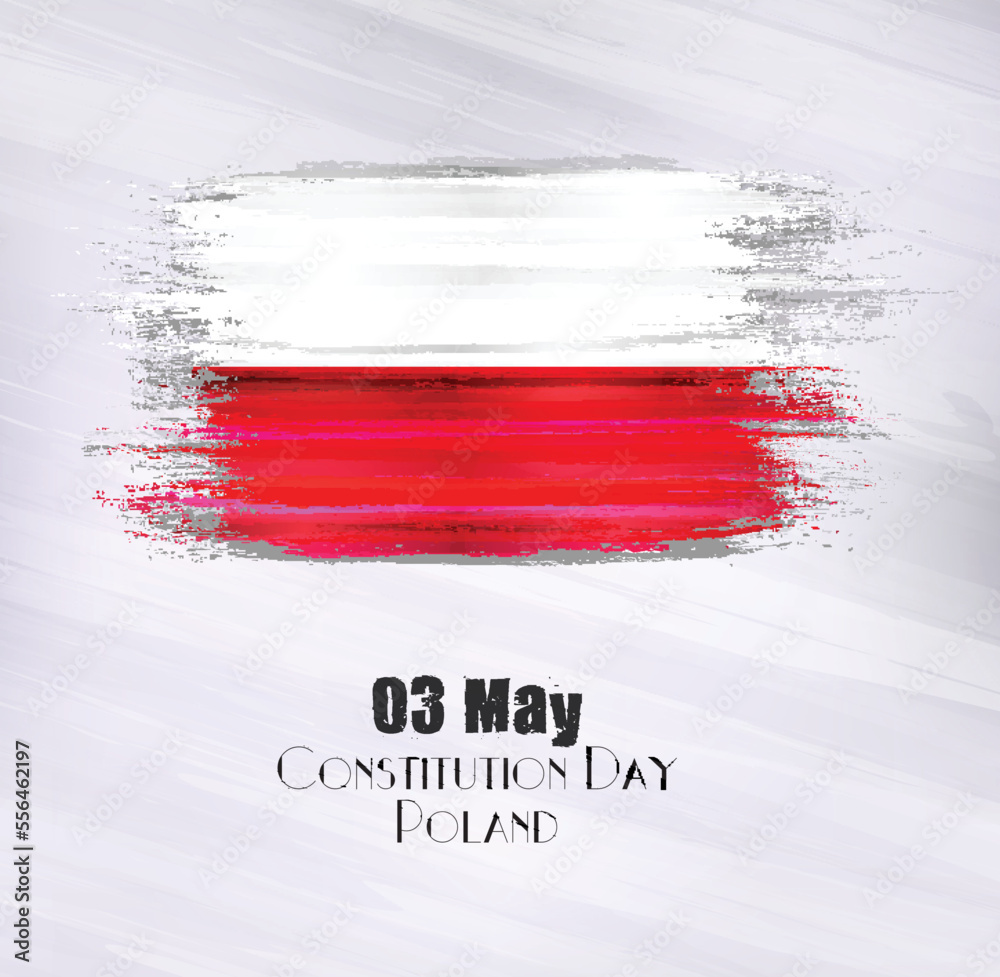 Vector illustration of Poland,03 May,Constitution Day