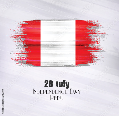 Vector illustration of Peru,28 July,Independence Day