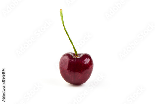 Sweet cherry, isolated on white background. full depth of field.