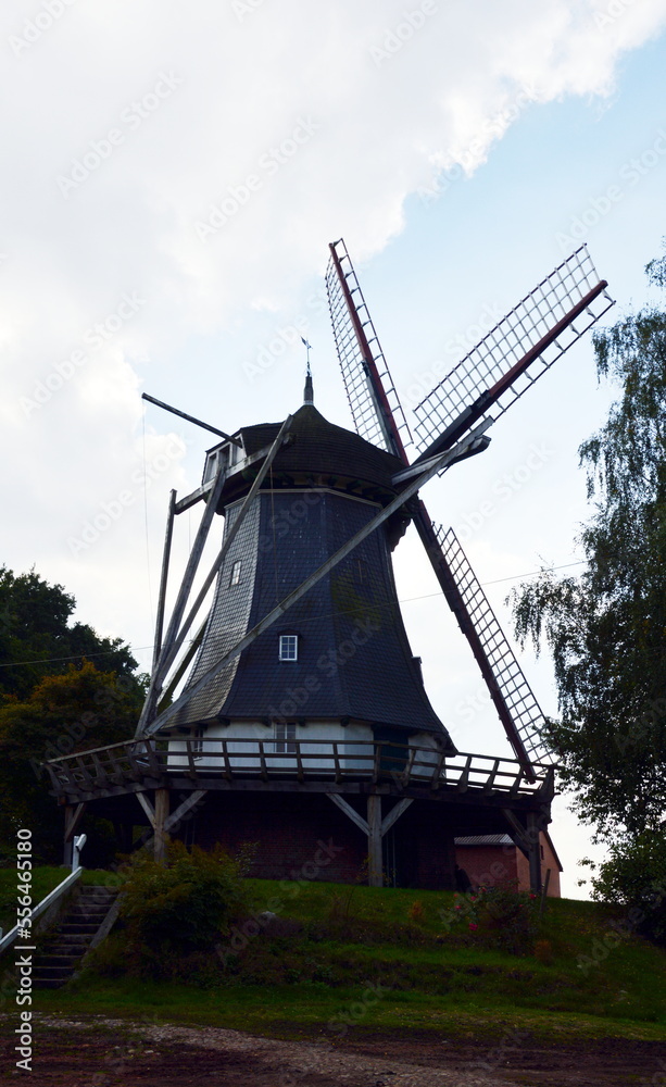 Historical Wind Mill in the Town Kirchlinteln, Lower Saxony