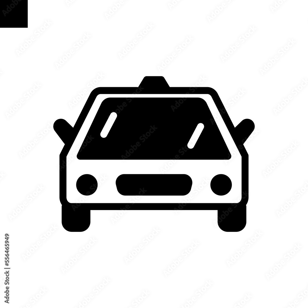 taxi icon line style vector