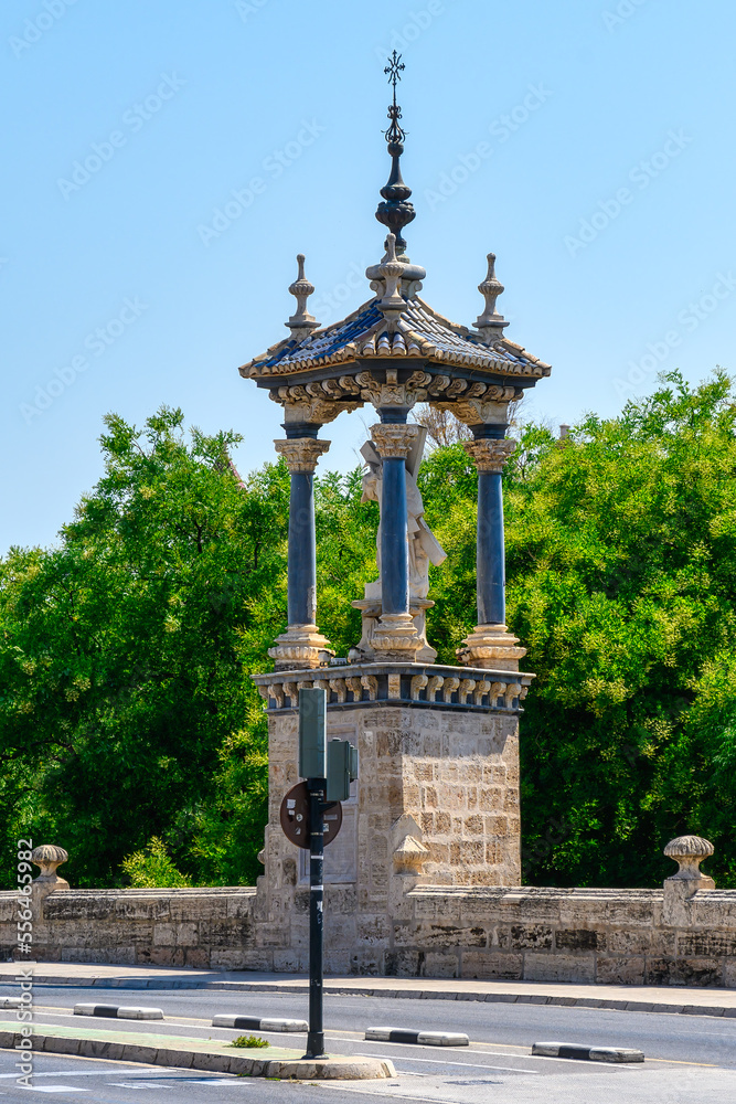 Colonial gazebo decoration in the Puente del Real in Valencia, Spain