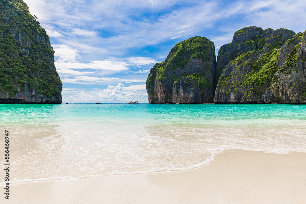 beautiful of the beach, Ma Ya bay, Phi Phi island krabi province Thailand. beautiful of the beach, Ma Ya bay, Phi Phi island krabi province Thailand.