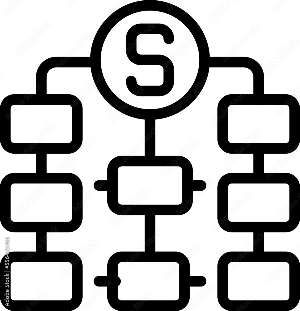 Seo scheme icon outline vector. Online revenue. Scene digital Seo scheme icon outline vector. Online revenue. Scene digital