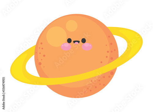 planet kawaii sky character