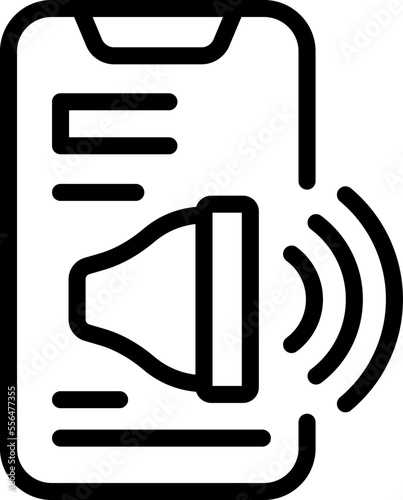 Smartphone student club icon outline vector. Book person. Education study