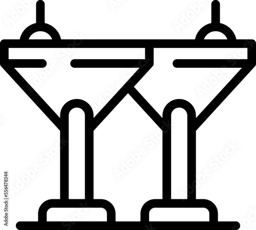 Cocktail student club icon outline vector. Sutdy education. Group learn