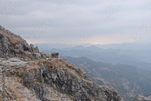 rocky mountain landscape in uttrakhand, india 