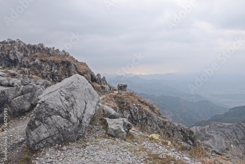 rocky mountain landscape in uttrakhand, india 