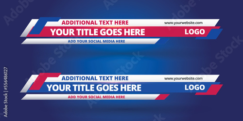 Professional Broadcast Lower third Design Template