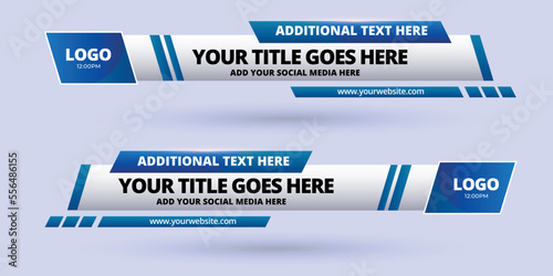 Professional Broadcast Lower third Design Template