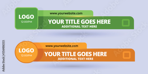 Professional Broadcast Lower third Design Template