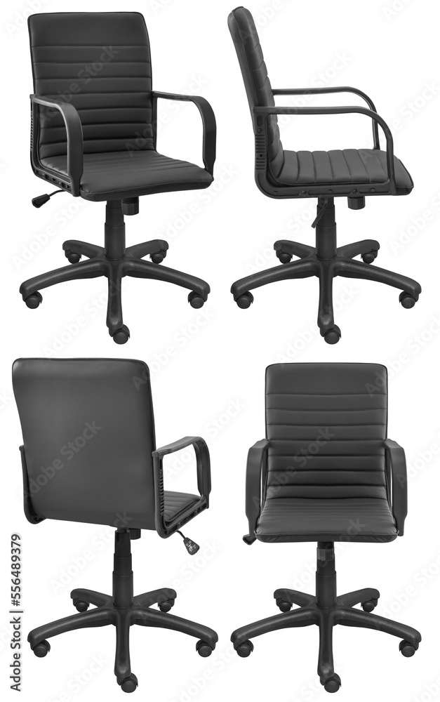 Fototapeta premium Office computer chair. Isolated from the background. View from different sides