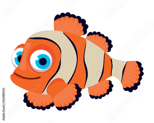 Obraz na płótnie clownfish icon isolated