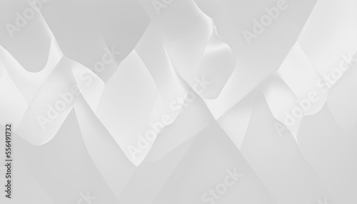 Grey white geometric minimal polygonal shapes. Generative AI technology