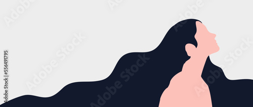 Woman portrait for avatar. Collection of user profiles. Half body woman icon. Colorful flat vector illustration.