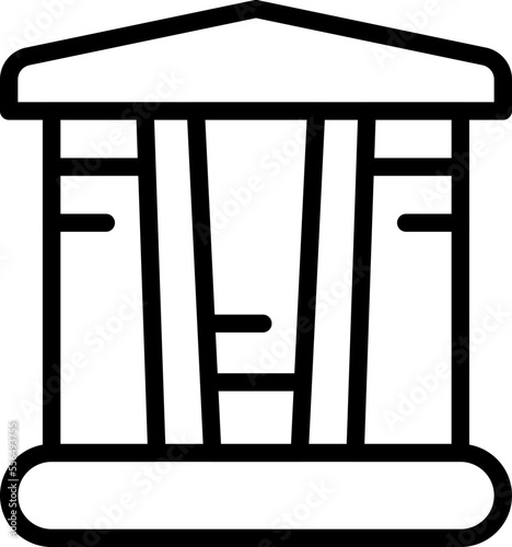 Bank security icon outline vector. Hacker crime. Data fraud