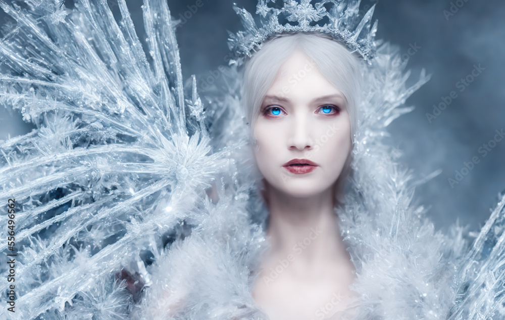 Winter Goddess. Ai generative, fictional character Winter Goddess. Ai generative, fictional character