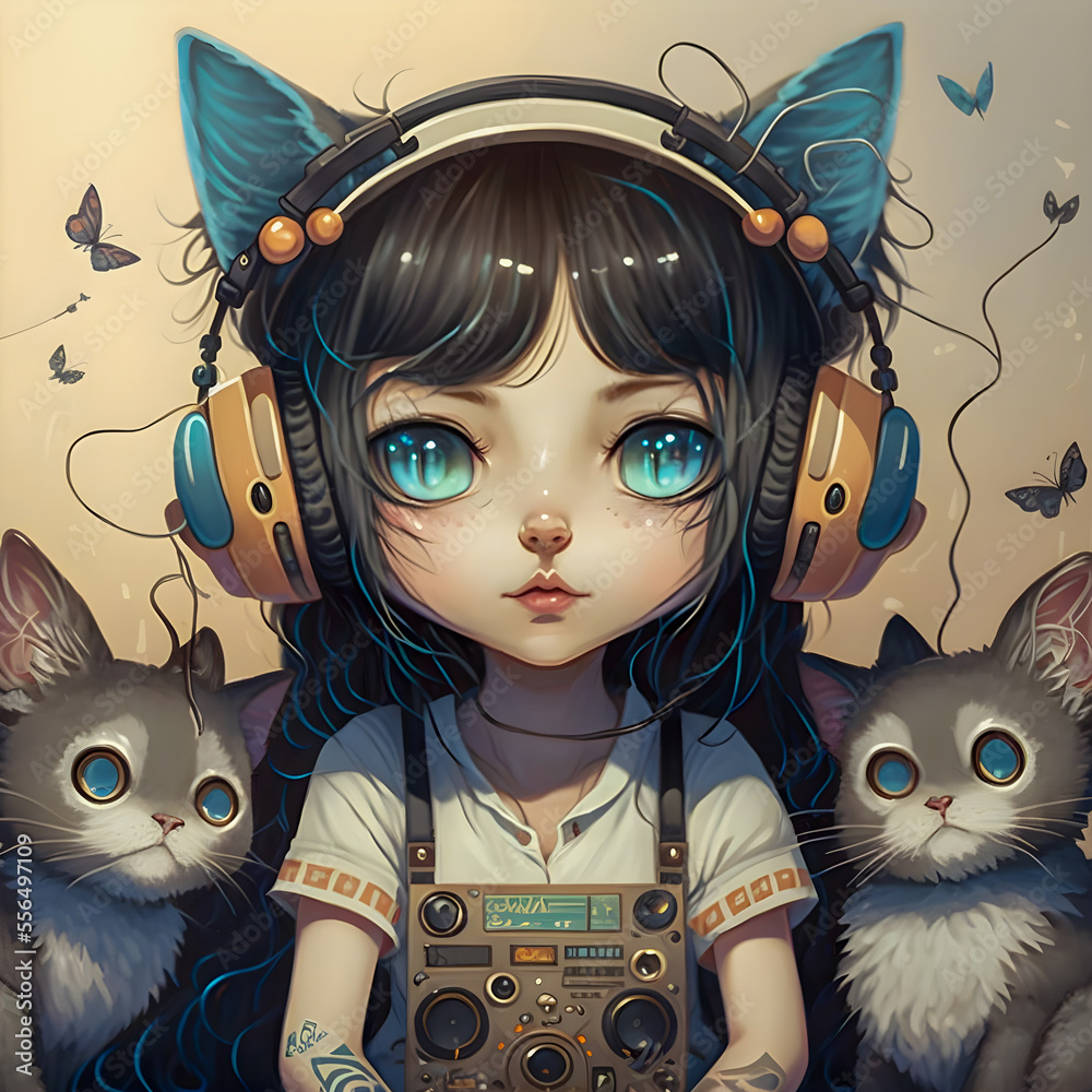 Anime, anime girls, Amashiro Natsuki, cat ears, nekoha shizuku, animal ears,  HD phone wallpaper | Peakpx