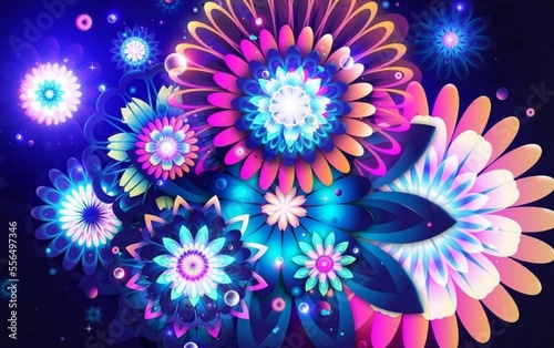 brightening beautiful flower backdrop