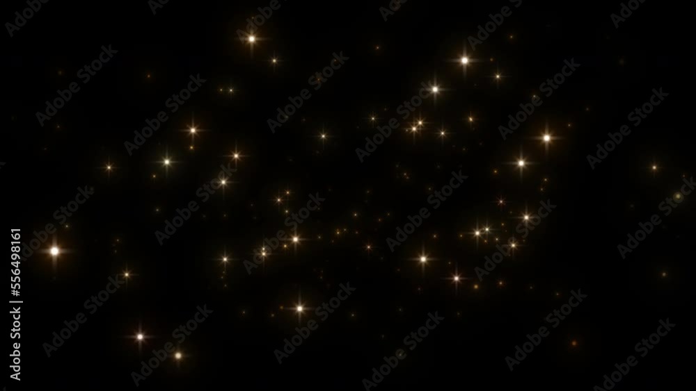 rich gold particles flash light background video