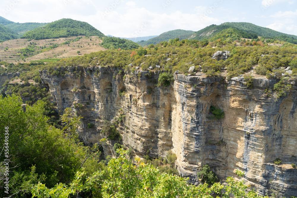 View of canyon in Albania