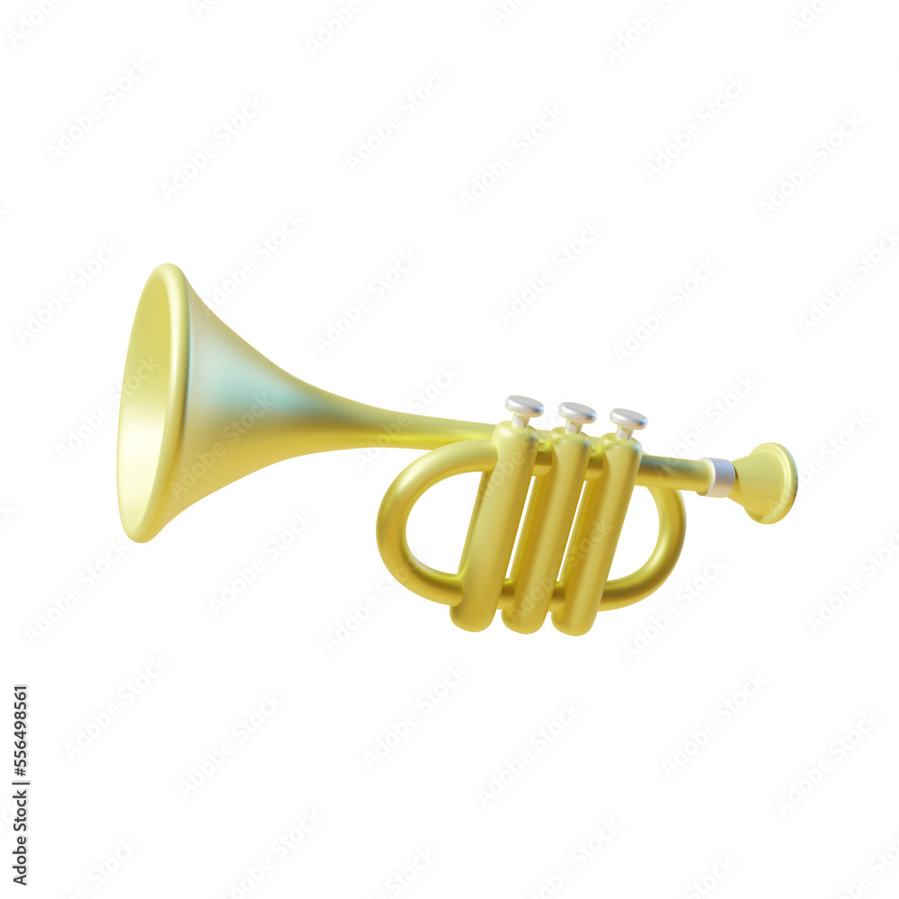 Obraz premium trumpet 3d render