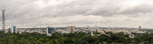 Panoramic View of Bengaluru s Buildings and Residences in the middle of the city