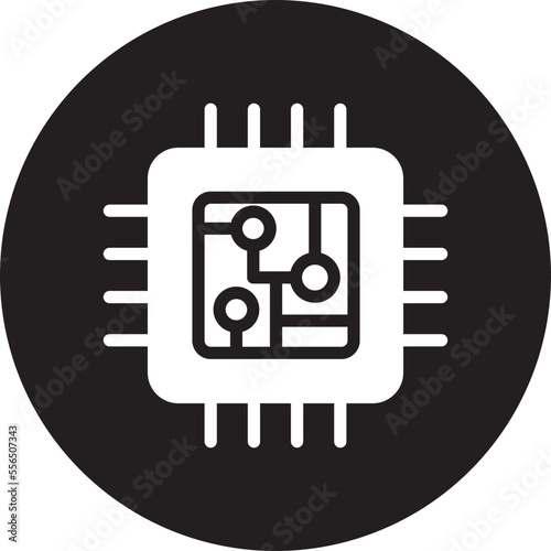 processor glyph icon