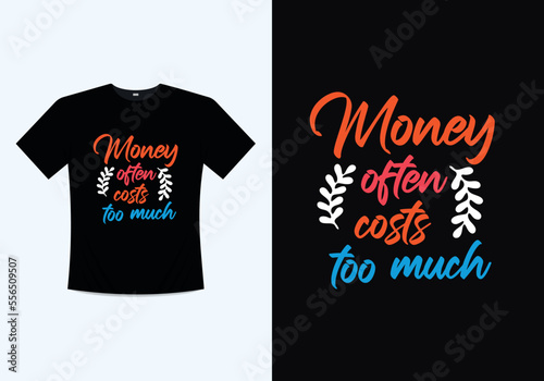 Creative thinking modern typography inspirational lettering quotes t shirt design suitable for print vector template design