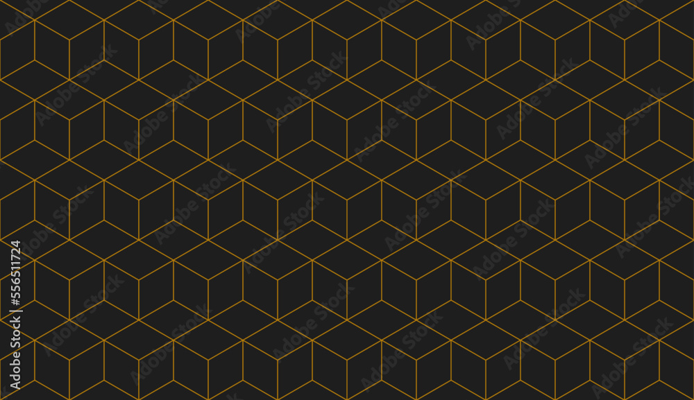 Fototapeta premium Vector seamless rhombus pattern. Abstract geometric background. Stylish fractal texture.